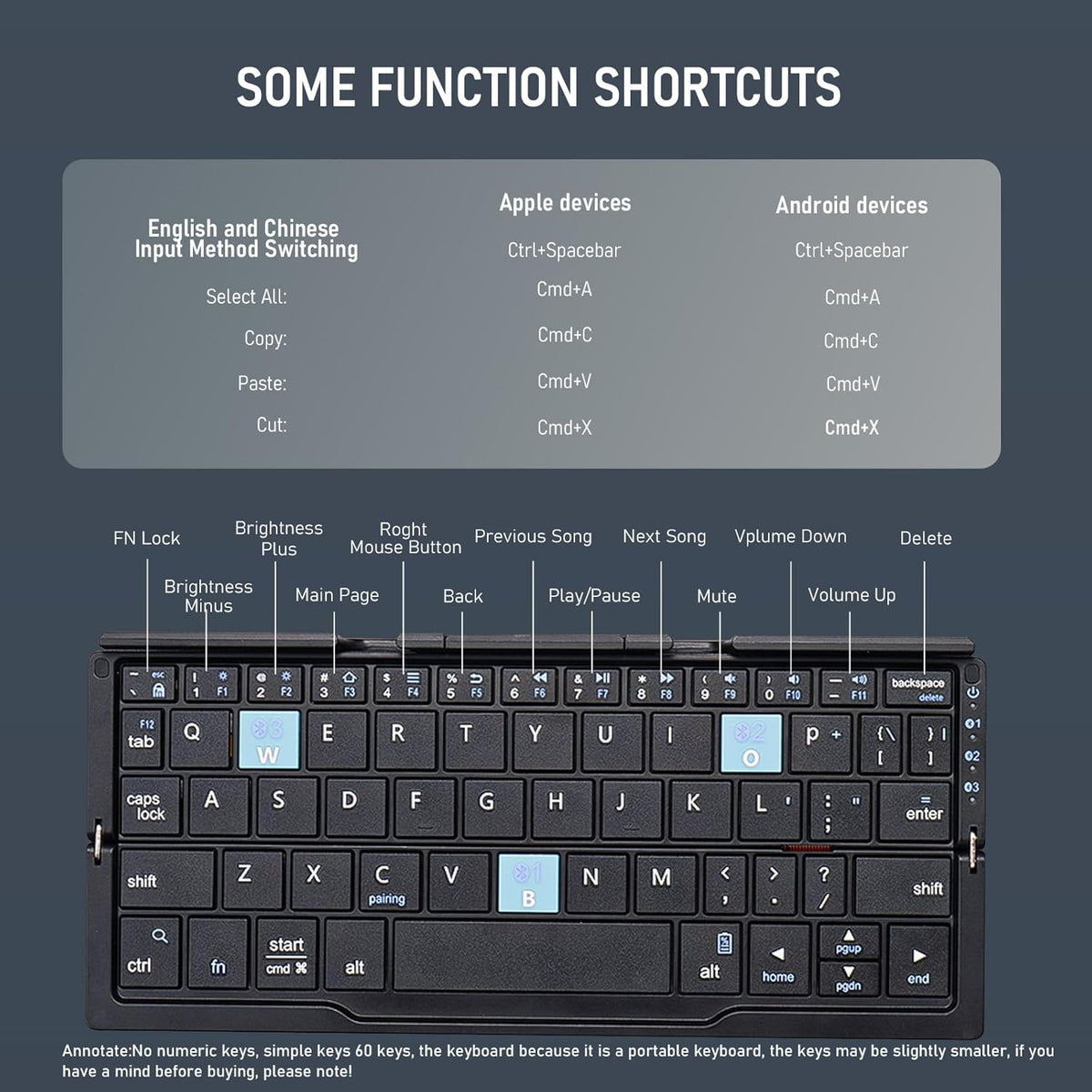 Pocket-Sized Bluetooth Keyboard