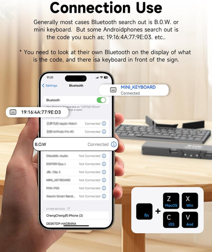 Pocket-Sized Bluetooth Keyboard